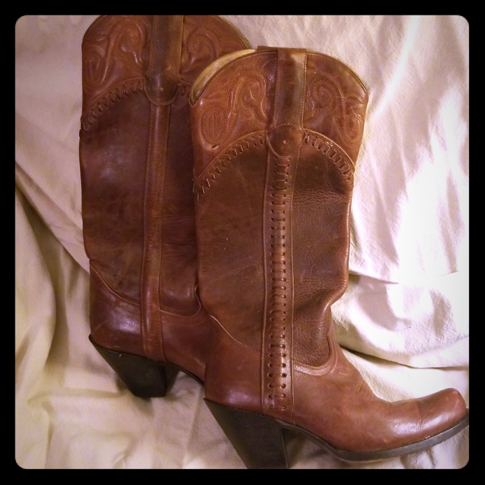 Sonora Brown Leather Tall Boots